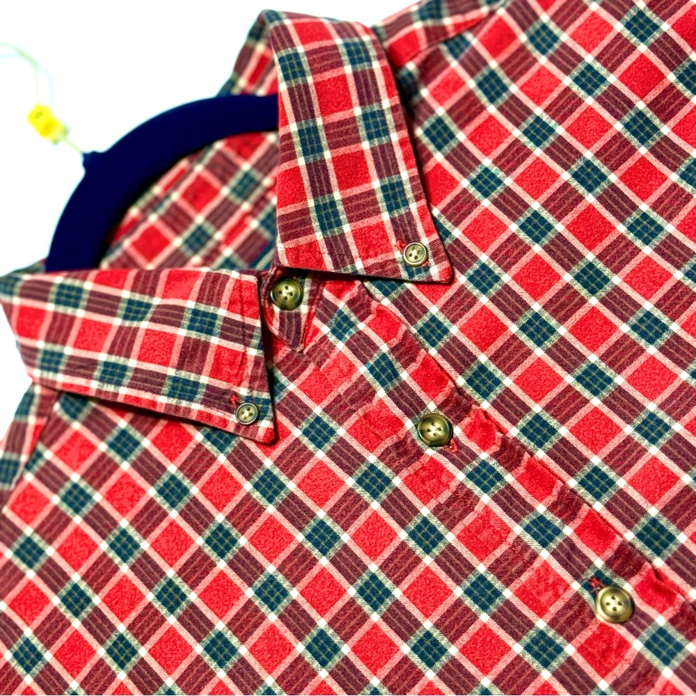 Abercrombie & Fitch Mens XXL Red and Blue Flannel Comfy Soft Shirt